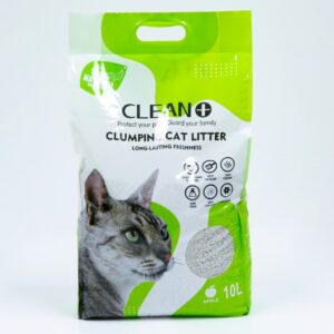 Clean clumping cat litter 10l - apple