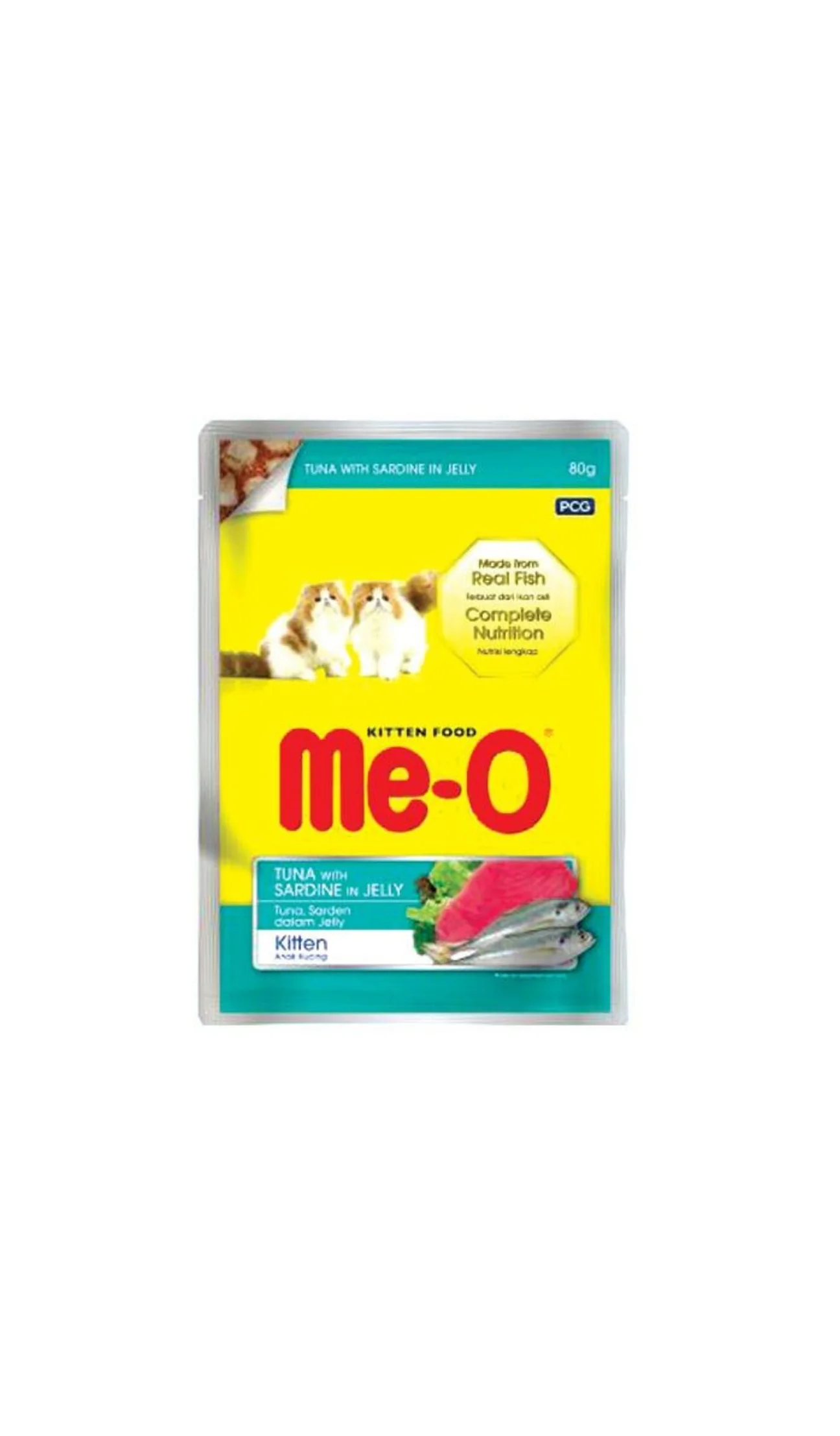 Me o kitten tuna with sardine in jelly 80g