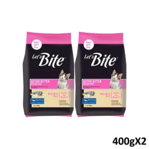 Lets bite active kitten ocean fish - 400gx2